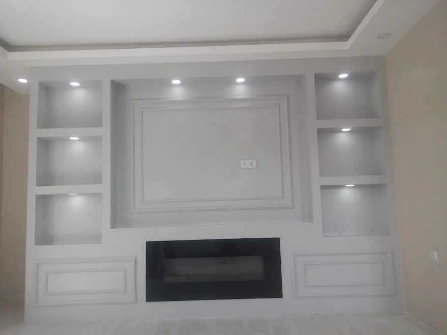 Alçıpan tv ünitesi modelleri